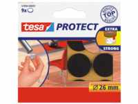 20 x Tesa Filzgleiter Protect Durchmesser 26mm rund braun