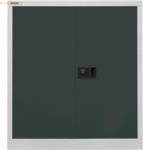 Bisley Fl&uuml;gelt&uuml;renschrank Universal Stahl 2 Ordnerh&ouml;hen 1 Fach lichtgr