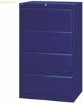 Bisley Light H&auml;ngeregistraturschrank Light 4 Sch&uuml;be 2-bahnig oxfordbla