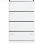 Bisley H&auml;ngeregistraturschrank Light 4 Sch&uuml;be 2-bahnig verkehrswei&szlig;