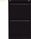 Bisley H&auml;ngeregistraturschrank Light 2 Sch&uuml;be 1-bahnig schwarz