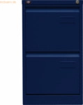Bisley H&auml;ngeregistraturschrank Light 2 Sch&uuml;be 1-bahnig oxfordblau