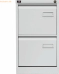 Bisley H&auml;ngeregistraturschrank Light 2 Sch&uuml;be 1-bahnig lichtgrau