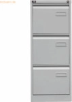 Bisley H&auml;ngeregistraturschrank Light 3 Sch&uuml;be 1-bahnig lichtgrau
