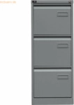 Bisley H&auml;ngeregistraturschrank Light 3 Sch&uuml;be 1-bahnig silber