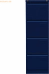 Bisley H&auml;ngeregistraturschrank Light 4 Sch&uuml;be 1-bahnig oxfordblau