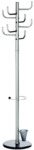 ALCO Standgarderobe pulverbeschichtetes Metall 172x40cm silber