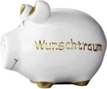 3 x KCG Spardose Schwein -Wunschtraum- - Keramik klein.