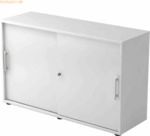 mcbuero.de Schiebet&uuml;rschrank Derie 9 2 OH BxTxH 120x40x74,8cm Griff RE
