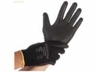 10 x HygoStar Nylon-Feinstrick-Handschuh Black Ace L/9 schwarz VE=12 P