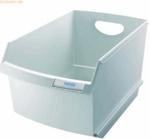Han Papierkorb Logo Drive 25 Liter ohne Rollen lichtgrau