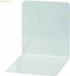 Maul Buchst&uuml;tzen Metall breit 14x12x14cm grau VE=2 St&uuml;ck