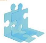 Han CD/Buchst&uuml;tze Puzzle im 2er-Pack transluzent blau