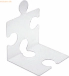 Han CD/Buchst&uuml;tze Puzzle im 2er-Pack transluzent klar