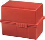 Han Karteikartenbox A8 quer inkl. 100 Karten und Register rot