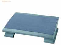 Maul Ergonomische Fußstütze komfortabel mit Teppichbelag grau
