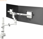 Dataflex Monitorarm viewgo Schreibtisch 130 f&uuml;r 2 Monitore wei&szlig;