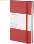 Moleskine Notizbuch P A6 9x14cm liniert Hardcover rot