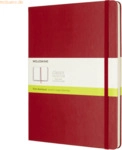 Moleskine Notizbuch XL 19x25cm blanko Hardcover 96 Blatt scharlachrot