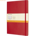 Moleskine Notizbuch XL 19x25cm liniert Softcover scharlachrot