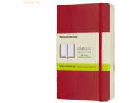 Moleskine Notizbuch Pocket A6 blanko Softcover scharlachrot