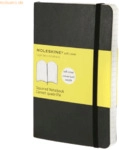 Moleskine Notizbuch P A6 9x14cm kariert Softcover schwarz