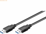 Goobay USB Kabel 93929 USB 3.0 3m A/A-Stecker schwarz