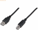 Assmann ASSMANN USB 2.0 Kabel Typ A-B 3.0m USB 2.0 konform sw.