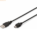 Assmann ASSMANN USB 2.0 Kabel Typ A-mini B (5pin) 1.0m USB 2.0 sw.
