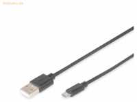 Assmann DIGITUS Micro USB 2.0 Anschlusskabel Typ A-mikro B St/St, 1,8m