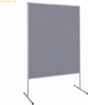 Maul Moderationstafel Standard grau 150x120 cm beidseitig als Pinnwand