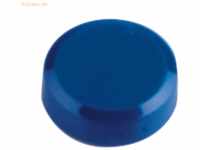 Maul Rundmagnet 20mm Durchmesser 0,3kg Haftkraft 20 Stück blau