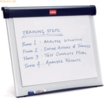 Nobo Desktop Flipchart Barracuda magnetisch mit Gummif&uuml;ssen wei&szlig;