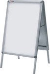 Nobo Kundenstopper A1 1145x656x75mm silber