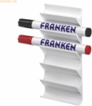 Franken Tafelschreiber-Halter 6 Tafelschreiber leer wei&szlig;