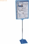 Franken Preisst&auml;nder DIN A4 dunkelblau 32-62cm H&ouml;he