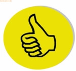 Franken Moderationskarten Wertungssymbol positiv 10 cm VE=100 St&uuml;ck