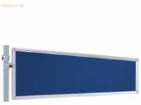 Franken Präsentations-Stellwand 30x120 cm blau/Filz