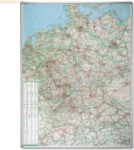Franken Landkartentafel magnethaftende Tafel,1:750.000 100x140 cm