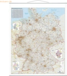 Franken Stra&szlig;enkarte Deutschland beschreibbare Tafel 1:800.000 97x137c
