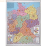 Franken Kartentafel Postleitzahlen Deutschland Pinntafel 1:750.000 100