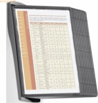 Durable Sichttafelst&auml;nder Sherpa Style Wall 10 Wanddisplay mit 10 Tafe