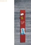 Sigel Glas-Magnetboard artverum 12x78cm rot