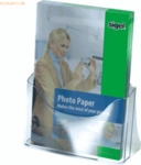 Sigel Tisch-Prospekthalter A4 mit 1 Fach glasklar VE=1 St&uuml;ck