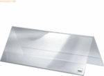 Sigel Tischaufsteller Dachform glasklar 240x90mm VE=5 St&uuml;ck