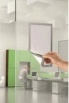 Durable Magnetrahmen Duraframe selbstklebend A4 metallic silber VE=2 S