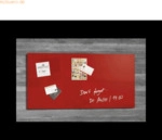 Sigel Glas-Magnetboard artverum 91x46cm rot