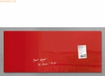 Sigel Magnetboard Glas artverum 135x55cm rot