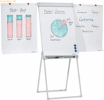 Franken Flipchart Deluxe Standard 67x95cm hellgrau