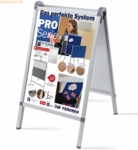 Franken Kundenstopper Outdoor Pro A1 silber